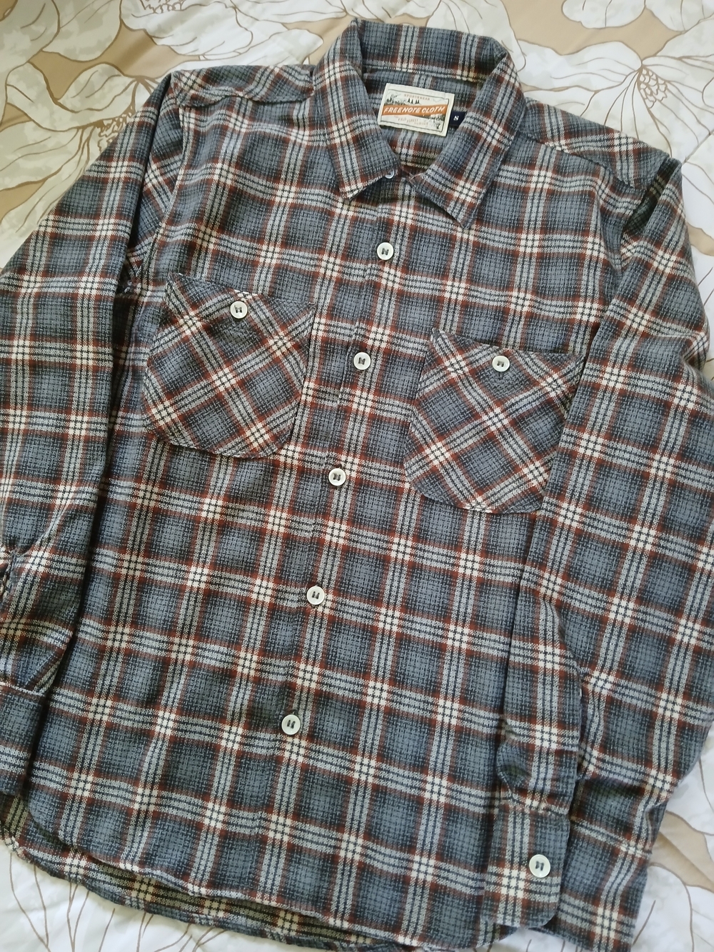 Freenote Cloth - Dayton LS Kodiak Gray Wool - Picture 2 of 10